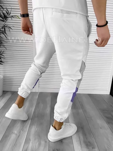 Pantaloni de trening albi conici K154 P20-2.1